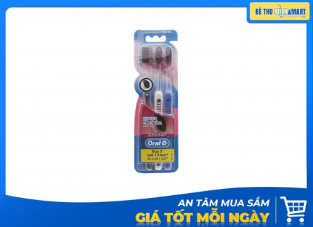 Bàn Chải Đánh Răng Oral-B Trà Đen Bộ 3