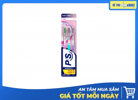 Bàn Chải Đánh Răng P/S Lông Tơ Mềm Mại Bộ 3