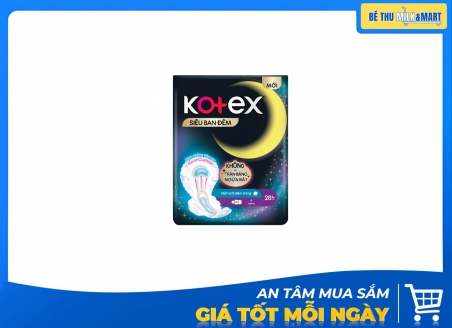 Băng Vệ Sinh Ban Đêm Kotex Siêu Ban Đêm 28cm 4 Miếng