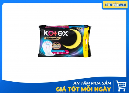 Băng Vệ Sinh Ban Đêm Kotex Siêu Ban Đêm 35cm 8 Miếng