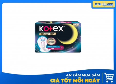 Băng Vệ Sinh Ban Đêm Kotex Siêu Mỏng 35cm 3 Miếng