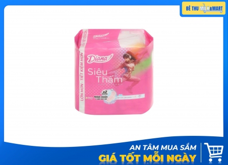 Băng Vệ Sinh Ban Ngày Diana Siêu Thấm Siêu Mỏng Cánh 20 Miếng