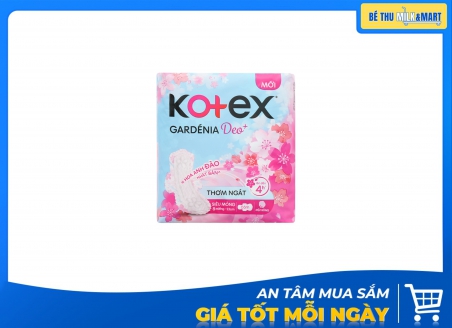 Băng Vệ Sinh Ban Ngày Kotex Gardenia Siêu Mỏng Cánh 8 Miếng
