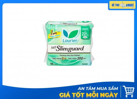 Băng Vệ Sinh Ban Ngày Laurier Siêu Mỏng 10 Miếng