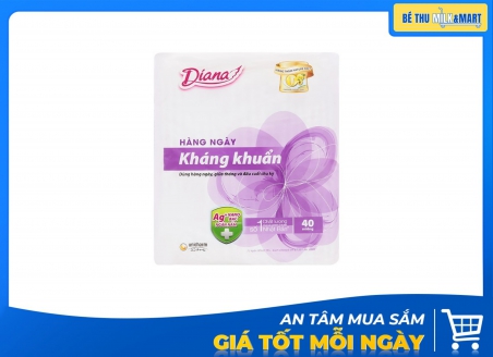 Băng Vệ Sinh Hàng Ngày Diana Kháng Khuẩn 40 Miếng