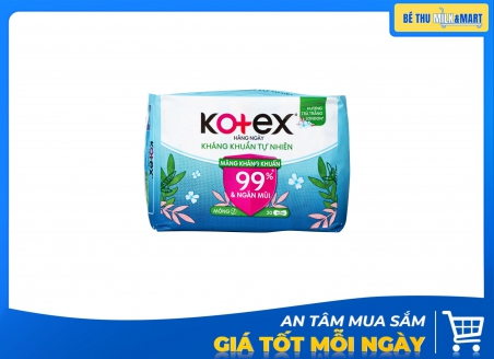 Băng Vệ Sinh Hàng Ngày Kotex Kháng Khuẩn Tự Nhiên 20 Miếng