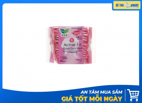 Băng Vệ Sinh Hàng Ngày Laurier Active Fit Siêu Thấm Hương Thơm 20 Miếng