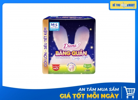 Băng Vệ Sinh Quần Diana Comfy Night M/L 5 Miếng