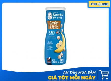 Bánh Ăn Dặm Gerber Puffs Chuối 42g