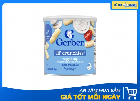 Bánh Ăn Dặm Gerber Puffs Rau Củ 42g