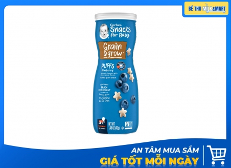 Bánh Ăn Dặm Gerber Puffs Việt Quất 42g