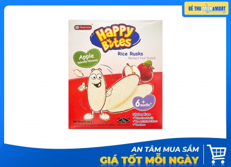 Bánh Ăn Dặm Happy Bite Vị Táo 50g