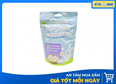 Bánh Ăn Dặm Sữa Chua Khô Sấy Lạnh Oggas Nguyên Bản 18g