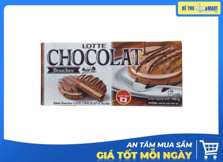 Bánh Bông Lan Bouchee Lotte Chocolat Socola 162g