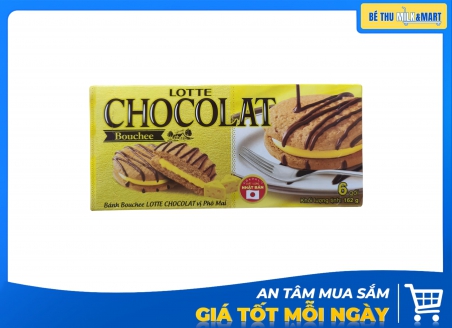Bánh Bông Lan Bouchee Lotte Chocolat Vị Phô Mai 162g
