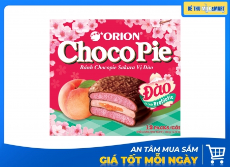Bánh Bông Lan Chocopie Đào 360g