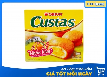Bánh Bông Lan Custas Kem Trứng 282g