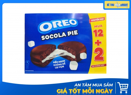 Bánh Bông Lan Oreo Pie Socola 392g