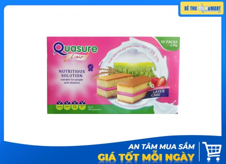 Bánh Bông Lan Quasure Light Layercake Dâu 180g