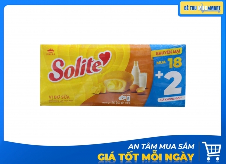 Bánh Bông Lan Solite Tròn Bơ Sữa 360g
