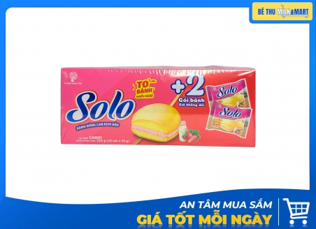 Bánh Bông Lan Solo Kem Dâu 288g