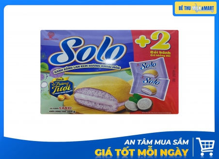 Bánh Bông Lan Solo Kem Khoai Môn 288g