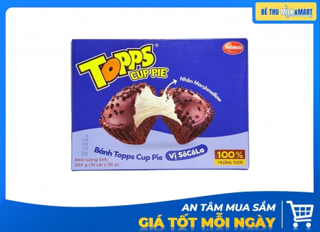 Bánh Bông Lan Topps Cup Pie Nhân Marshmallow 300g