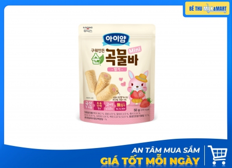 Bánh Cuộn Ngũ Cốc Ăn Dặm Ayiyum Ildong Dâu