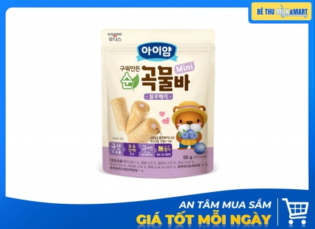 Bánh Cuộn Ngũ Cốc Ăn Dặm Ayiyum Ildong Việt Quất