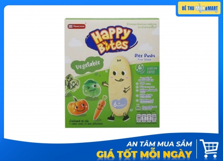 Bánh Gạo Ăn Dặm Happy Bite Vị Rau Củ 50g
