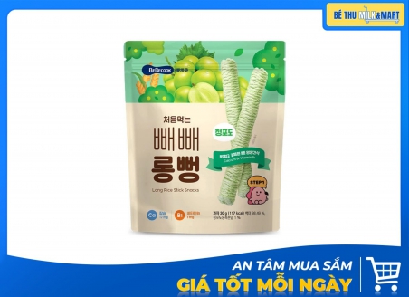 Bánh Gạo Ăn Dặm Thanh Dài Bebecook Nho 40g