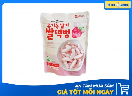 Bánh Gạo Ăn Dặm Thanh Dẹt Moms Choice Dâu 25g
