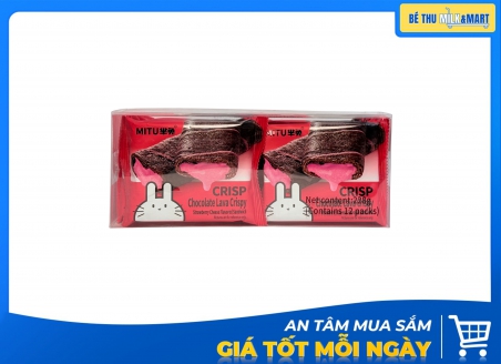 Bánh Quế Crisp Rong Biển Mitu Dâu 228g