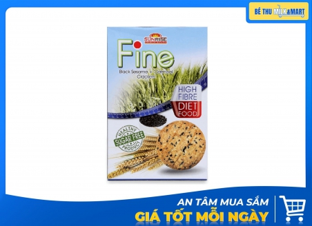Bánh Quy Fine Yến Mạch Mè Đen 178g