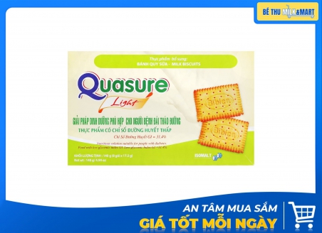 Bánh Quy Quasure Light Sữa 140g