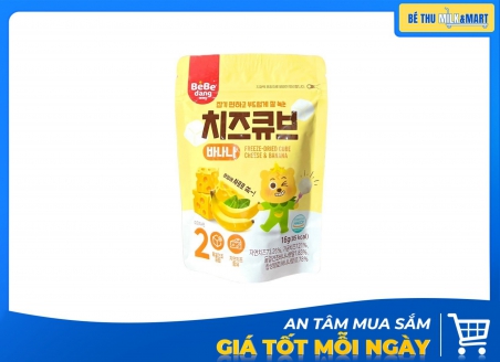Bánh Snack Ăn Dặm Phô Mai Khô Bebedang Chuối
