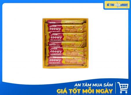 Bánh Xốp Cuộn Sữa Yến Mạch Coowy Phô Mai 390g