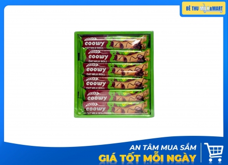 Bánh Xốp Cuộn Sữa Yến Mạch Coowy Socola 390g