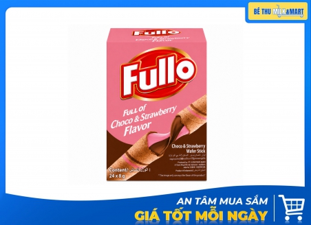 Bánh Xốp Fullo Dâu 192g
