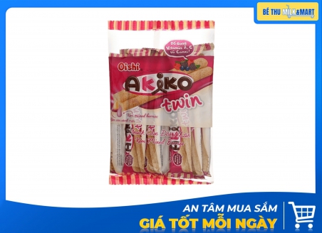 Bánh Xốp Ốc Quế Akiko Dâu 140g