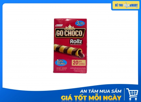 Bánh Xốp Ốc Quế Socola Go Choco Rollz 250g