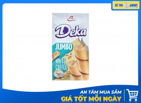 Bánh Xốp Ống Deka Jumbo Cà Phê Trắng 280g