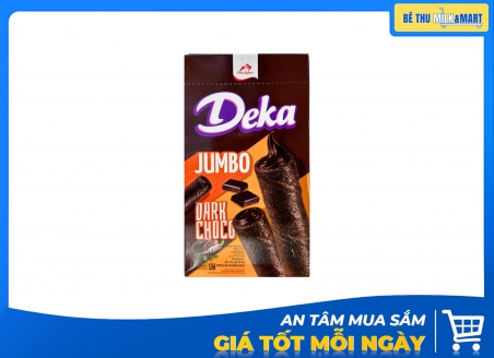 Bánh Xốp Ống Deka Jumbo Socola Đen 280g