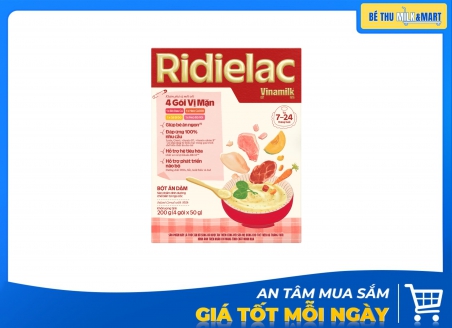 Bột Ăn Dặm Ridielac 4 Gói Vị Mặn 200g