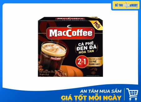 Cà Phê Hòa Tan Đen Đá Maccoffee 220g