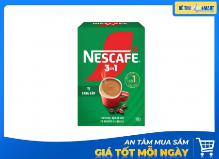 Cà Phê Hòa Tan Nescafe 3in1 Vị Rang Đậm Xanh 288g