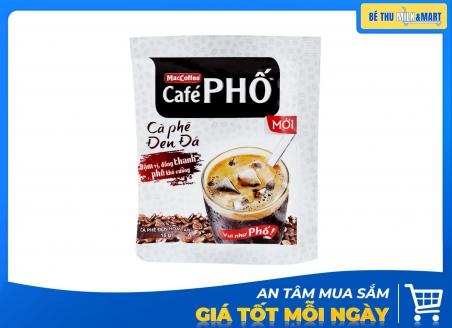 Cà Phê Hòa Tan Phố Đen Đá 800g