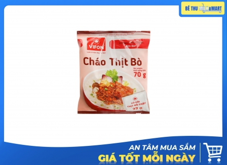 Cháo Vifon Thịt Bò 70g