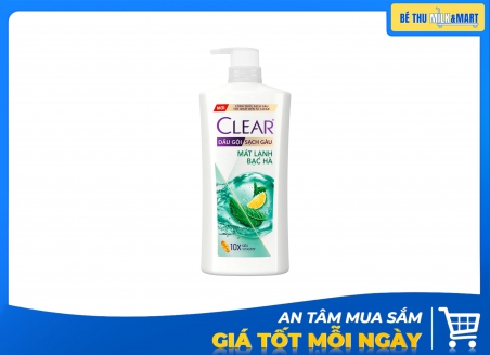 Dầu Gội Clear Bạc Hà Mát Lạnh 630g