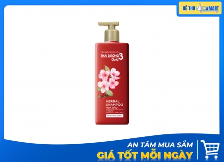 Dầu Gội Dược Liệu Thái Dương 3 Hoa Đào 500ml